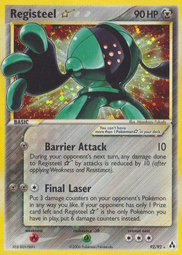 Registeel ★ Pokémon Legend Maker #92 Holo
