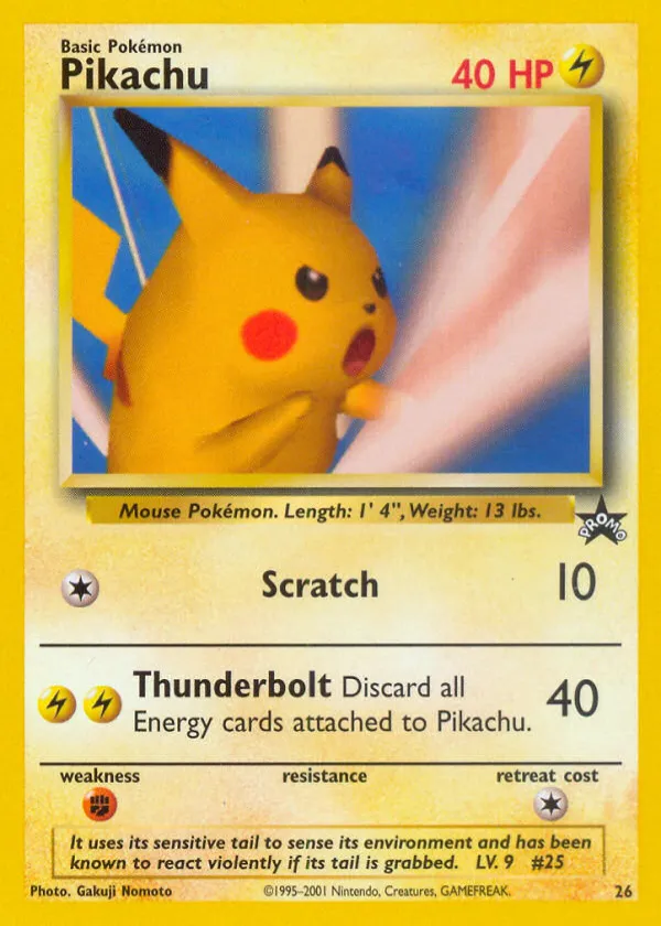 Pikachu Pokémon Wizards Black Star Promos #26