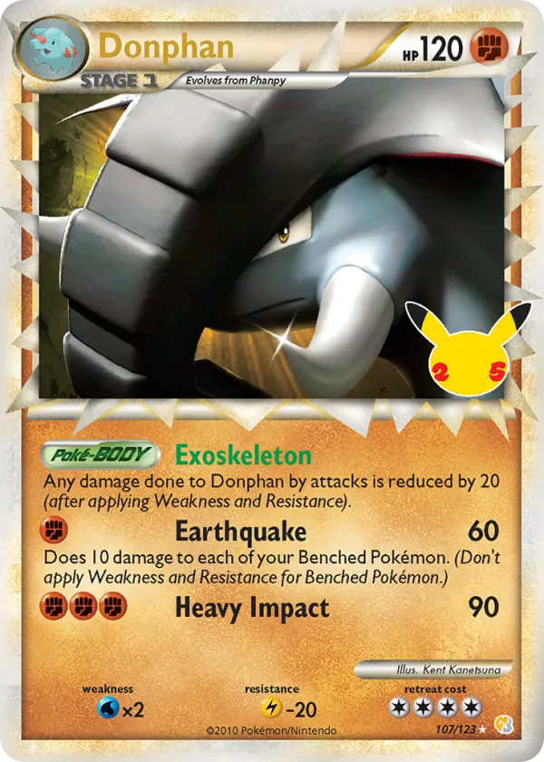 Donphan Pokémon Celebrations: Classic Collection #107 Holo