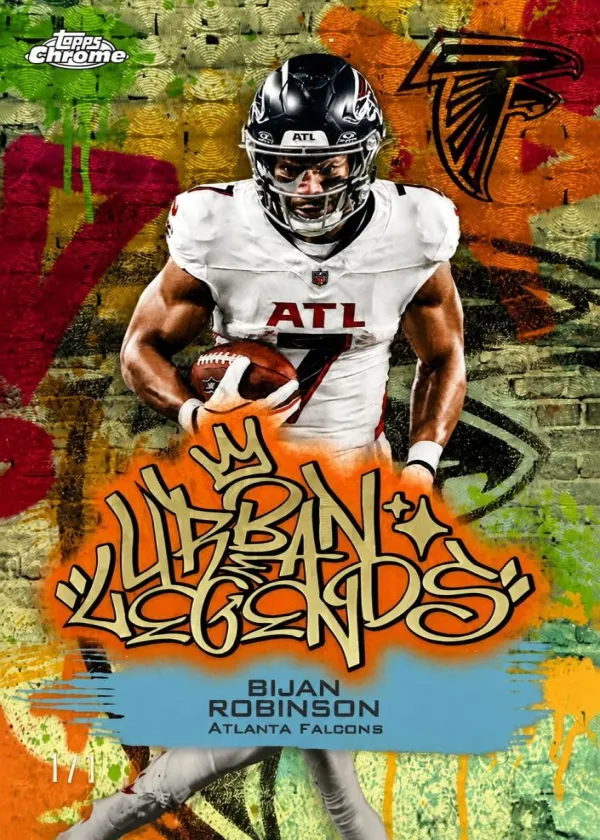 Bijan Robinson 2025 Topps Chrome Urban Legends Football SuperFractor #UL-14