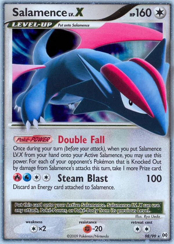 Salamence LV.X Pokémon Arceus #98 Holo