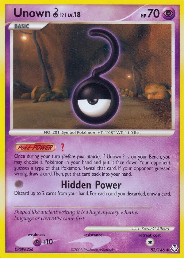 Unown [?] Pokémon Legends Awakened #82 Reverse Holo