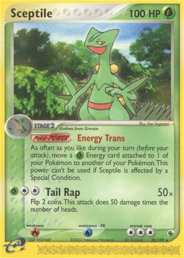 Sceptile Pokémon Ruby & Sapphire #20 Reverse Holo