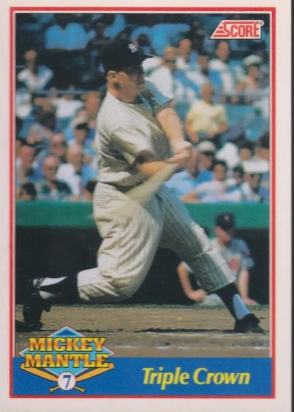 Mickey Mantle 1991 Score Triple Crown Baseball #2