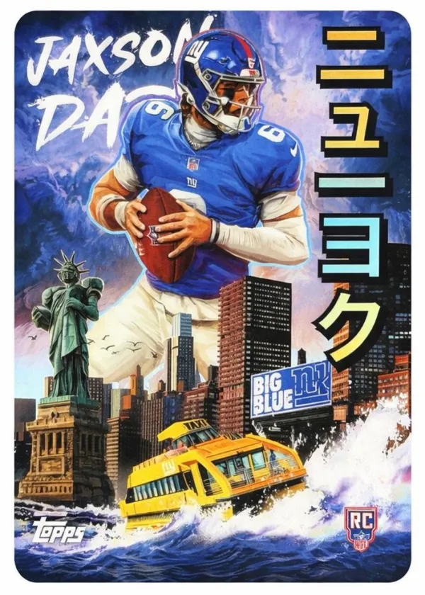 Jaxson Dart 2025 Topps Chrome Kaiju Football #KAI-10