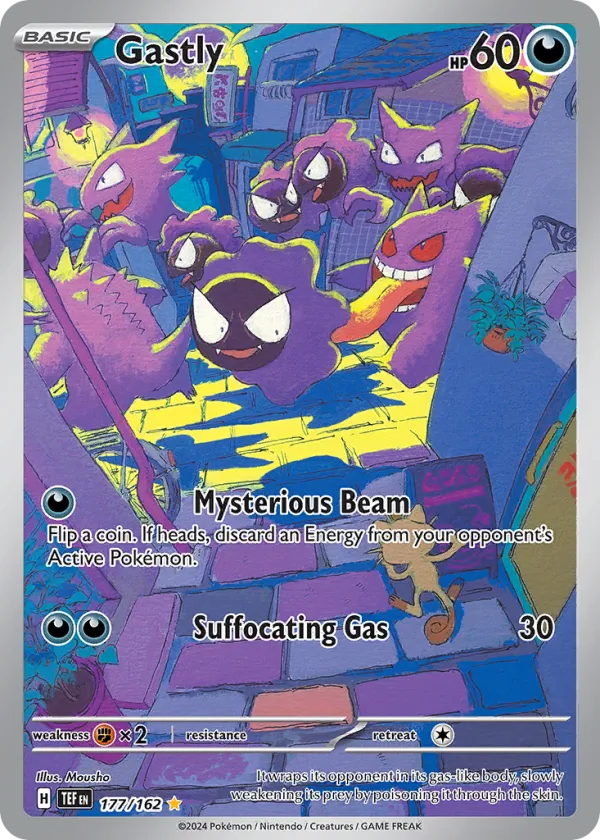 Gastly Pokémon Temporal Forces #177 Holo