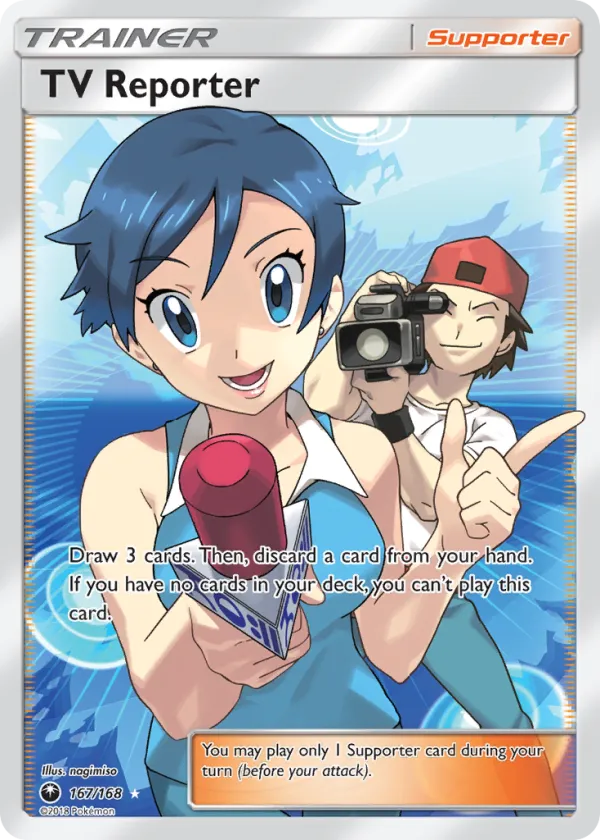 TV Reporter Pokémon Celestial Storm #167 Holo