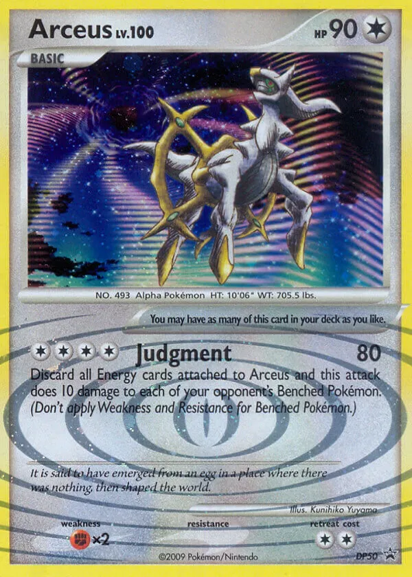Arceus Pokémon DP Black Star Promos #DP50 Holo