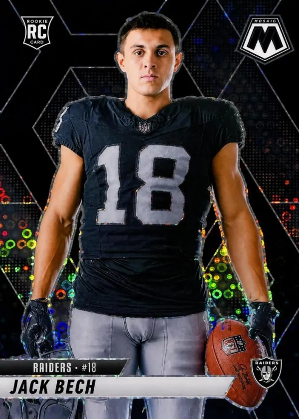 Jack Bech 2025 Panini Mosaic Variation Football Black #280
