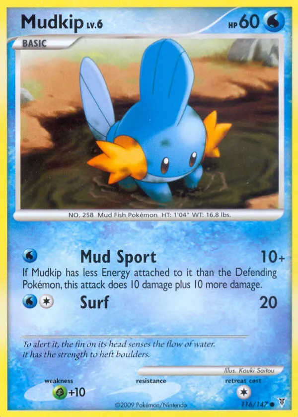 Mudkip Pokémon Supreme Victors #116 Reverse Holo