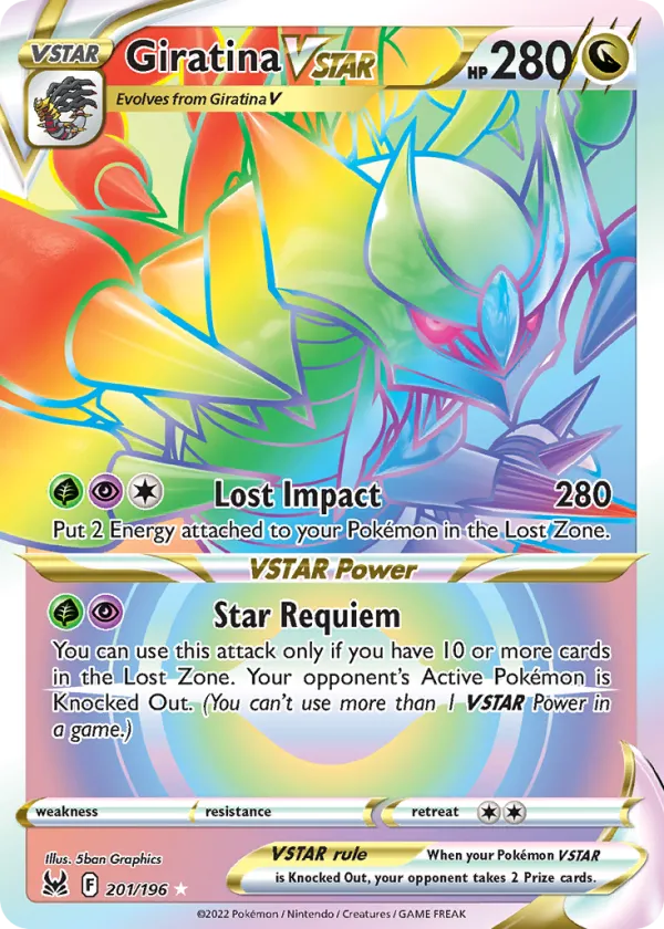 Giratina VSTAR Pokémon Lost Origin #201 Holo