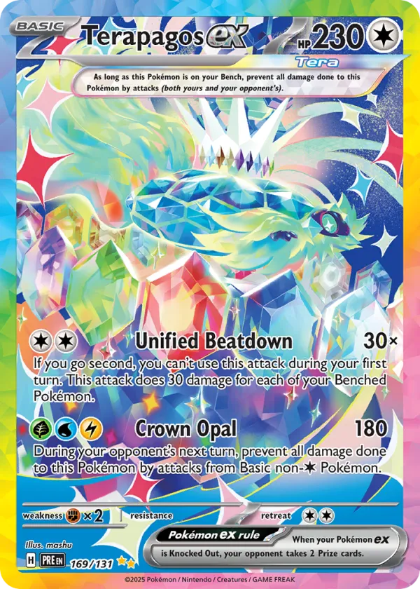 Terapagos ex Pokémon Prismatic Evolutions #169 Holo
