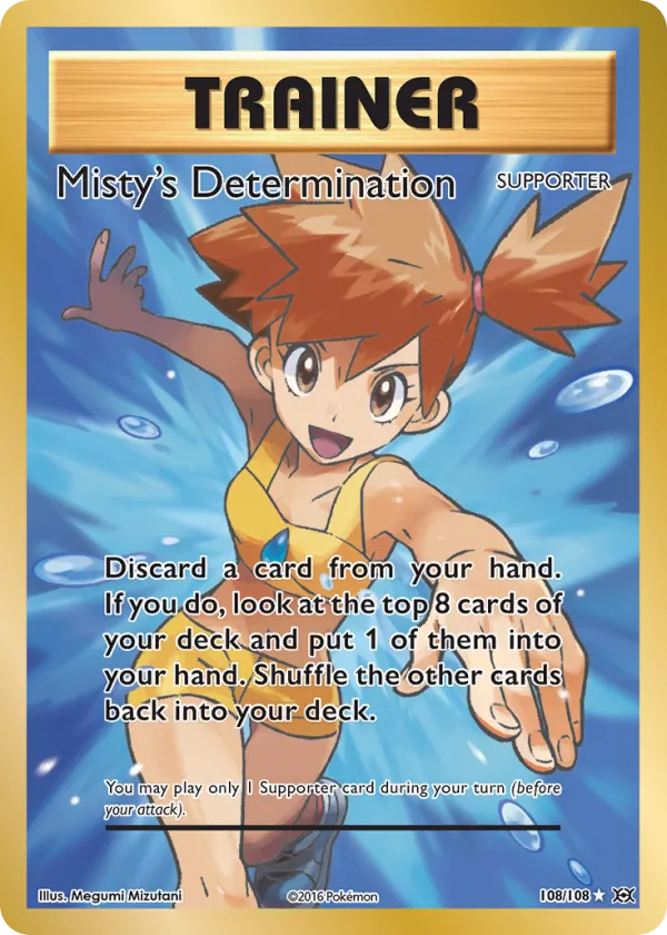 Misty's Determination Pokémon Evolutions #108 Holo