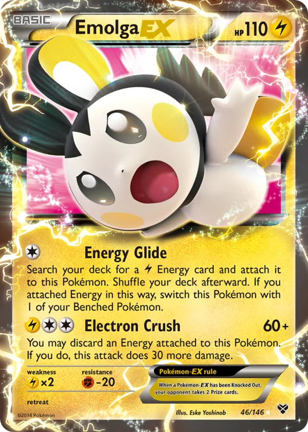 Emolga-EX Pokémon XY #46 Holo