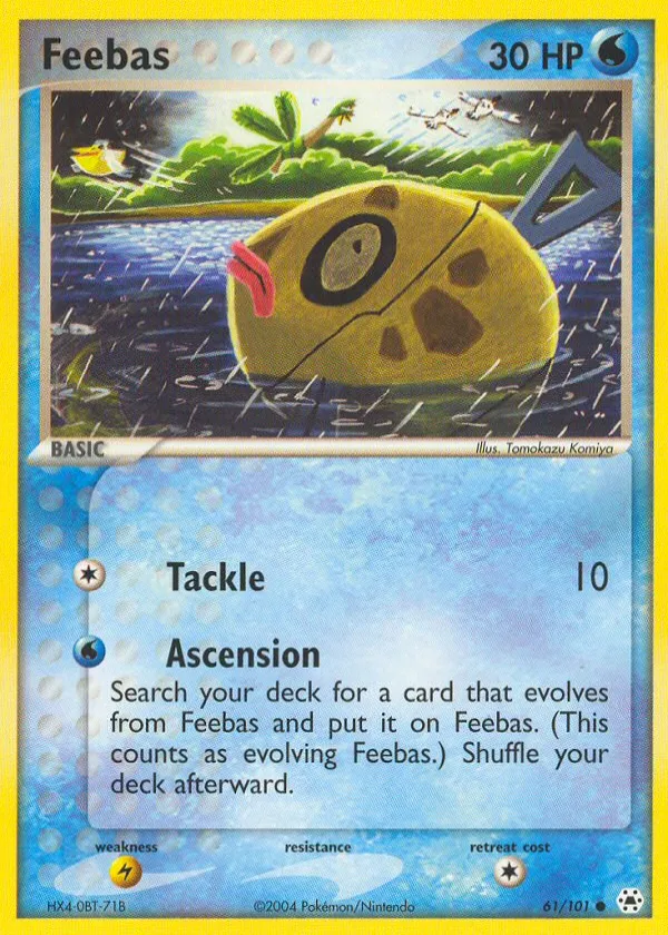 Feebas Pokémon Hidden Legends #61 Reverse Holo