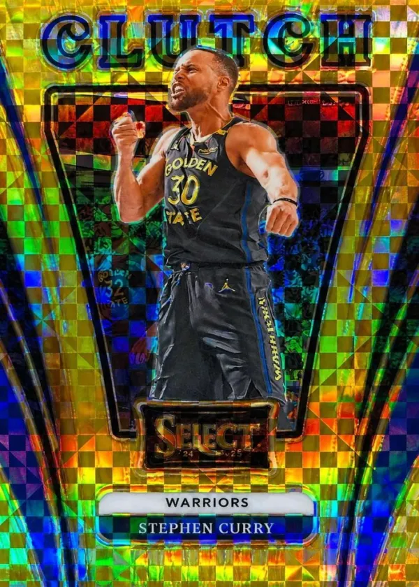 Stephen Curry 2024 Panini Select Clutch Basketball Gold #11