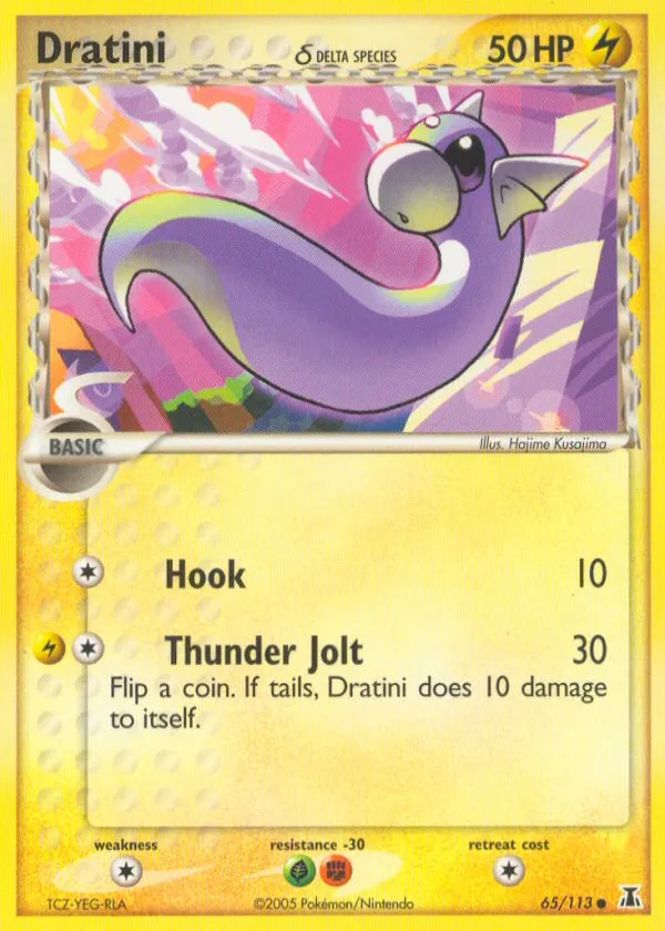 Dratini δ Pokémon Delta Species #65 Reverse Holo