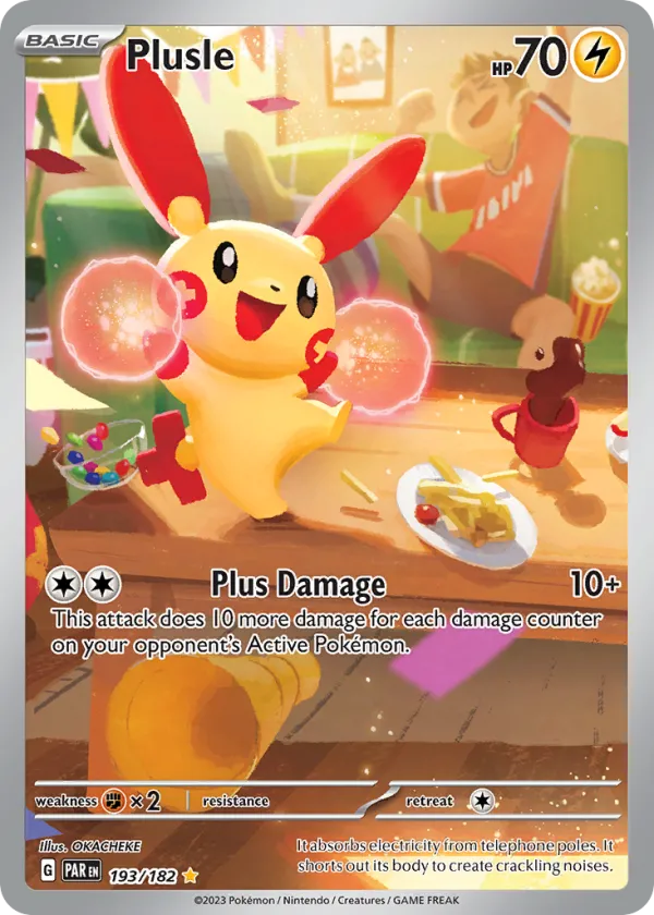 Plusle Pokémon Paradox Rift #193 Holo
