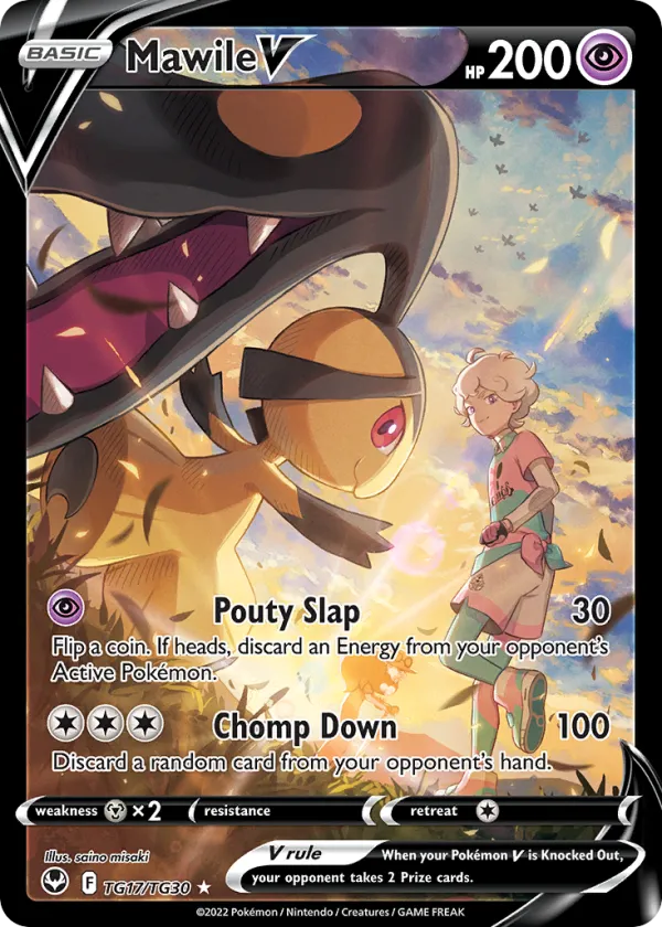 Mawile V Pokémon Silver Tempest Trainer Gallery #TG17 Holo