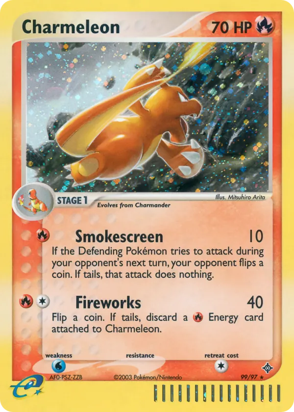 Charmeleon Pokémon Dragon #99 Holo