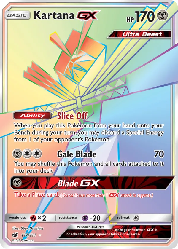 Kartana-GX Pokémon Crimson Invasion #117 Holo