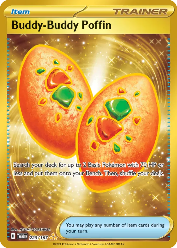 Buddy-Buddy Poffin Pokémon Twilight Masquerade #223 Holo