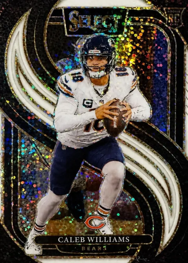 Caleb Williams 2024 Panini Select Premier Level Football White Sparkle #114