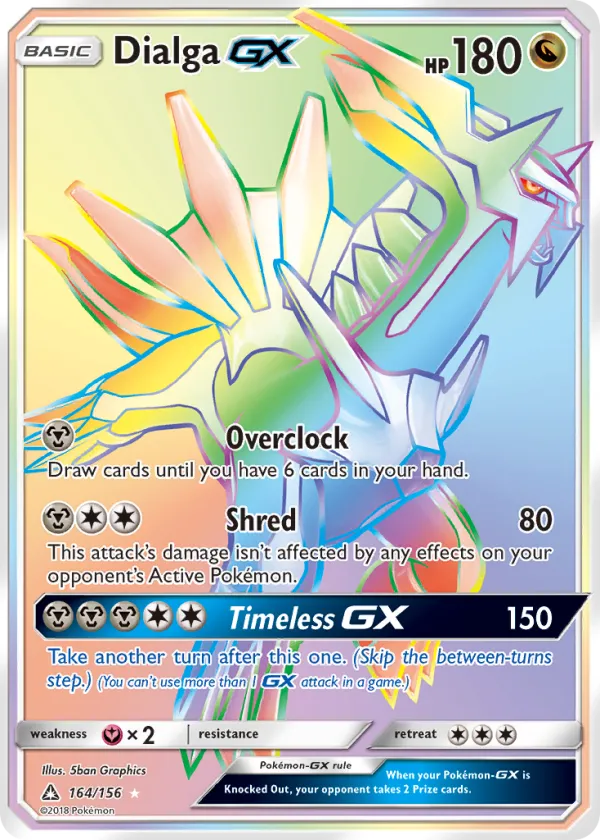 Dialga-GX Pokémon Ultra Prism #164 Holo