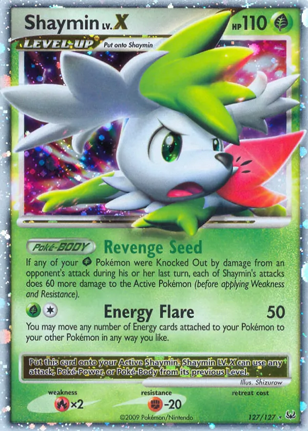 Shaymin LV.X Pokémon Platinum #127 Holo