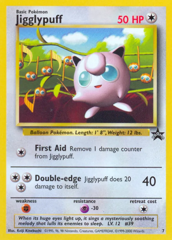 Jigglypuff Pokémon Wizards Black Star Promos #7