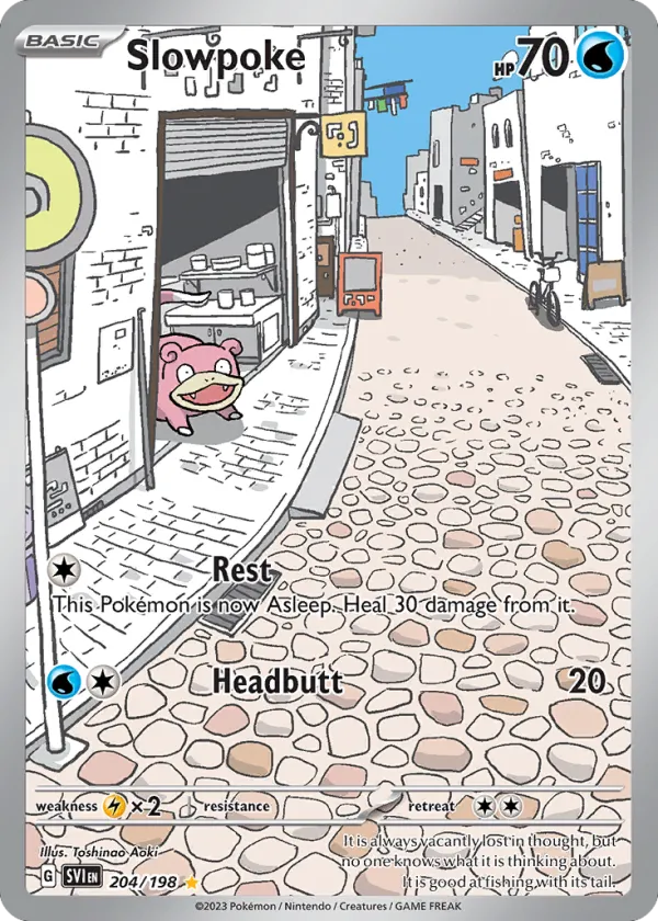 Slowpoke Pokémon Scarlet & Violet #204 Holo