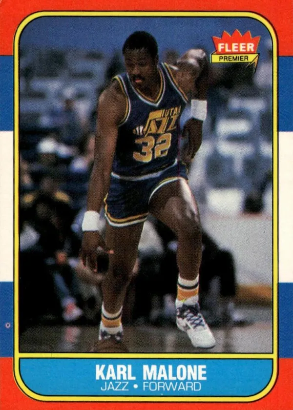 Karl Malone 1986 Fleer Basketball #68