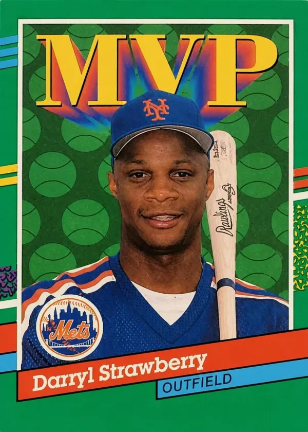 Darryl Strawberry 1990 Leaf MVP Baseball #408