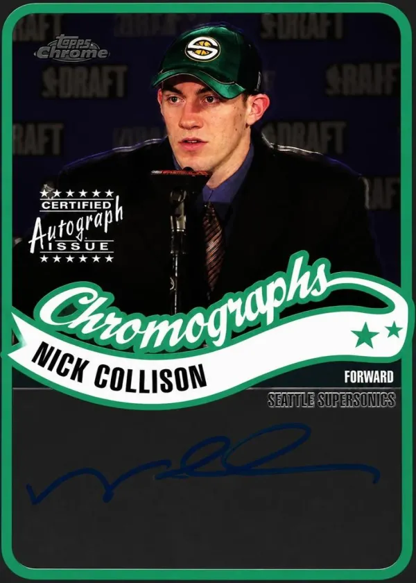 Nick Collison 2003 Topps Chrome Chromographs Basketball #CA-NC