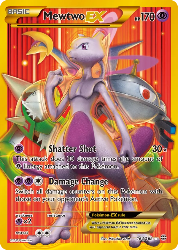 Mewtwo-EX Pokémon BREAKthrough #164 Holo
