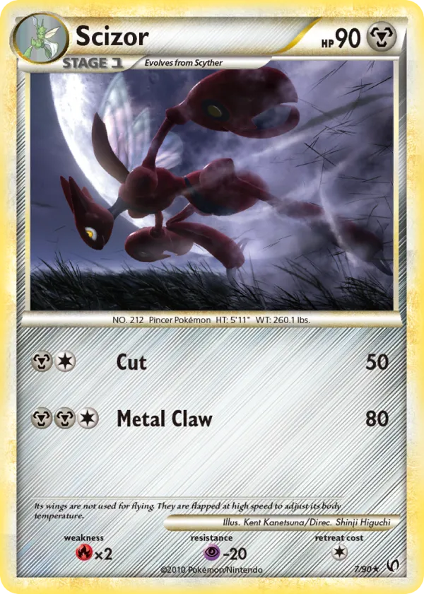 Scizor Pokémon HS—Undaunted #7 Holo