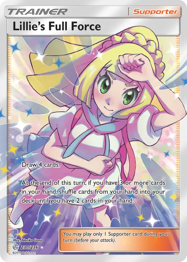 Lillie's Full Force Pokémon Cosmic Eclipse #230 Holo