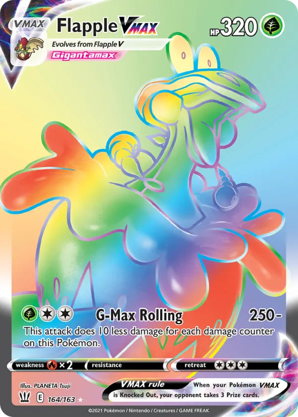 Flapple VMAX Pokémon Battle Styles #164 Holo