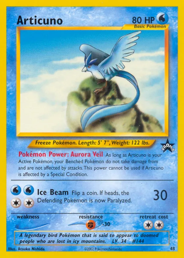 Articuno Pokémon Wizards Black Star Promos #48