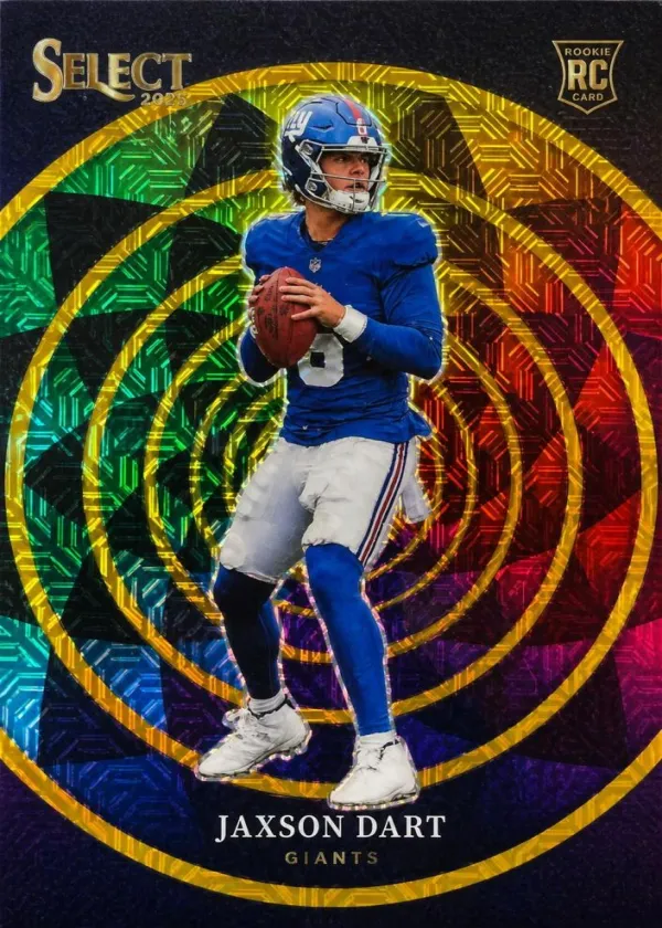 Jaxson Dart 2025 Panini Select Color Wheel Football Gold #4