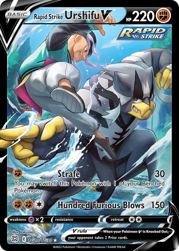 Rapid Strike Urshifu V Pokémon Brilliant Stars Trainer Gallery #TG20 Holo