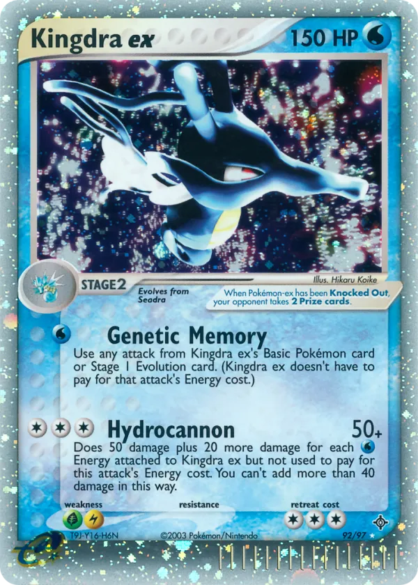 Kingdra ex Pokémon Dragon #92 Holo