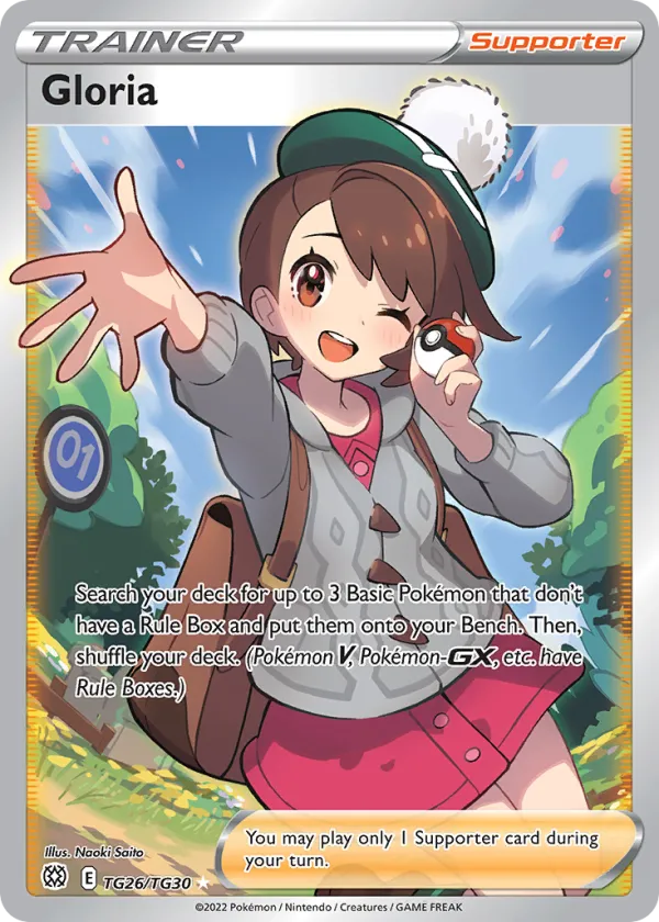 Gloria Pokémon Brilliant Stars Trainer Gallery #TG26 Holo