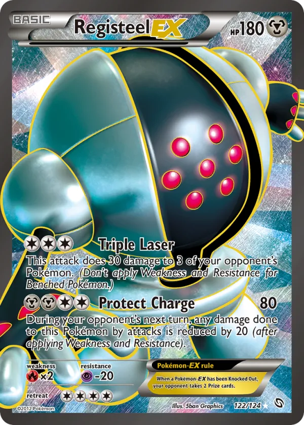 Registeel-EX Pokémon Dragons Exalted #122 Holo