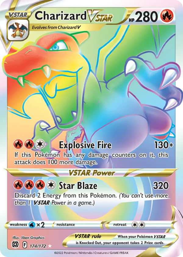 Charizard VSTAR Pokémon Brilliant Stars #174 Holo