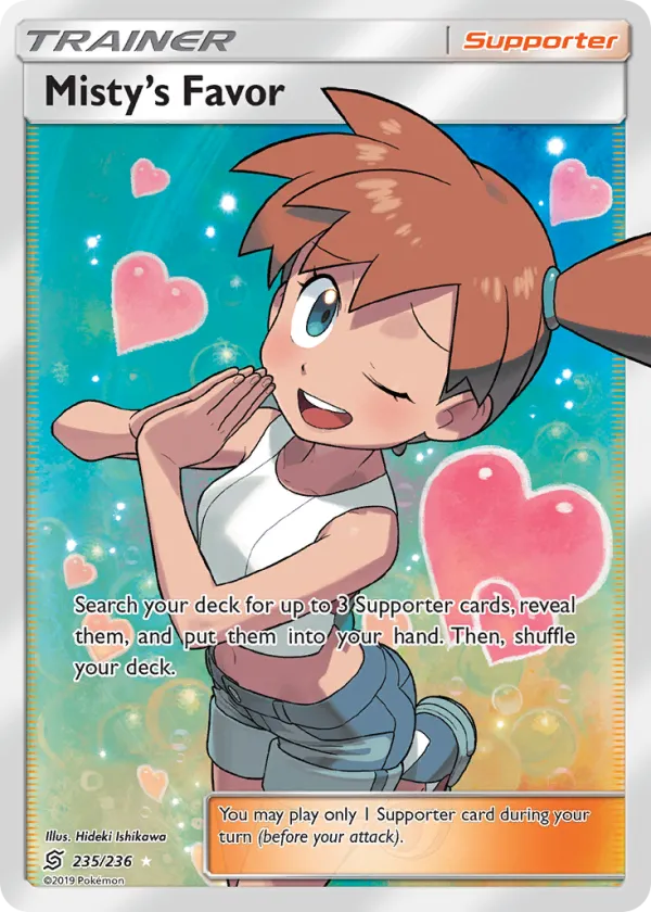 Misty's Favor Pokémon Unified Minds #235 Holo