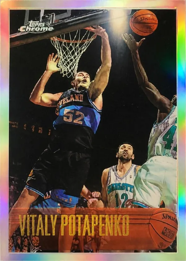 Vitaly Potapenko 1996 Topps Chrome Basketball Refractor #172