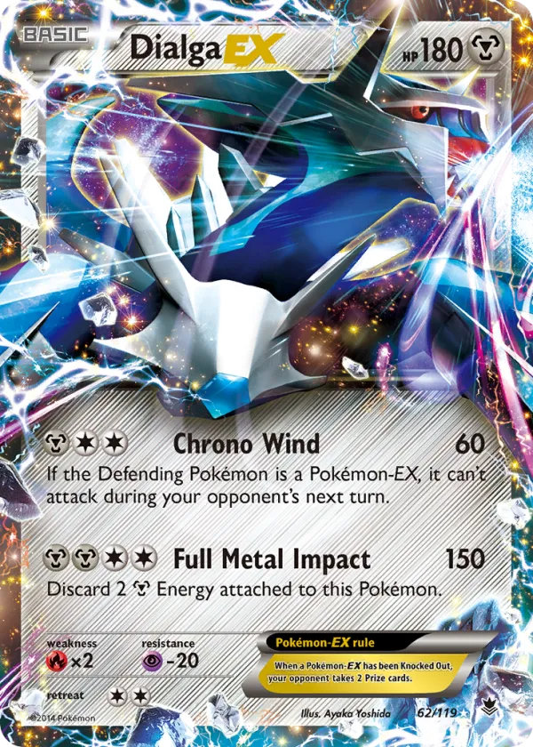 Dialga-EX Pokémon Phantom Forces #62 Holo