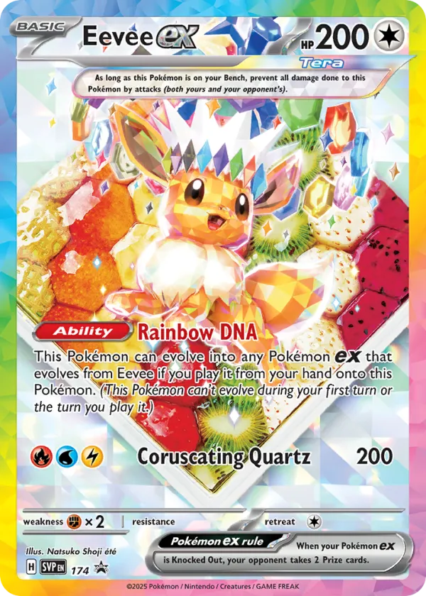 Eevee ex Pokémon Scarlet & Violet Black Star Promos #174 Holo