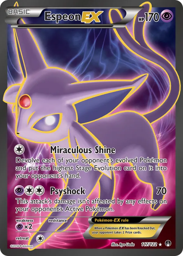 Espeon-EX Pokémon BREAKpoint #117 Holo